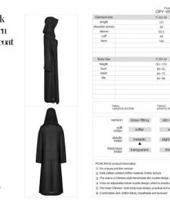 Ladies Punk Rave Tianna Chiffon Coat