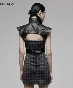 Ladies Punk Rave Wide Shoulder Vest