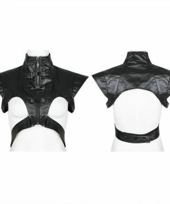 Ladies Punk Rave Wide Shoulder Vest