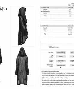 Ladies Punk Rave Zeria Hooded Cardigan 21 Ladies Punk Rave Zeria Hooded Cardigan