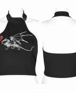 Punk Rave Bliss Halter Top - Dragon
