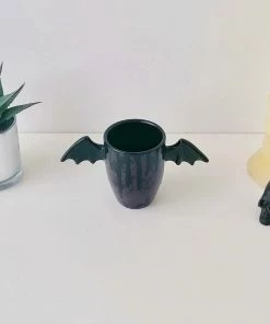 Weird & Wonderful Ceramics Purple Skull Wing Mug New Arrivals