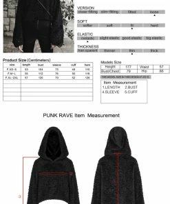 Ladies Punk Rave Cat Paw Pullover