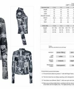 Punk Rave Sorcha Long Sleeve Top Grey