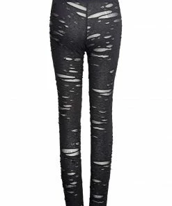 Punk Rave Black Gothalyptic Lara Leggings Ladies