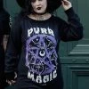 Ladies Killstar Purr Magic Knit Sweater