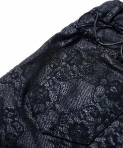 Ladies Dark In Love Gothic Bijou Trousers