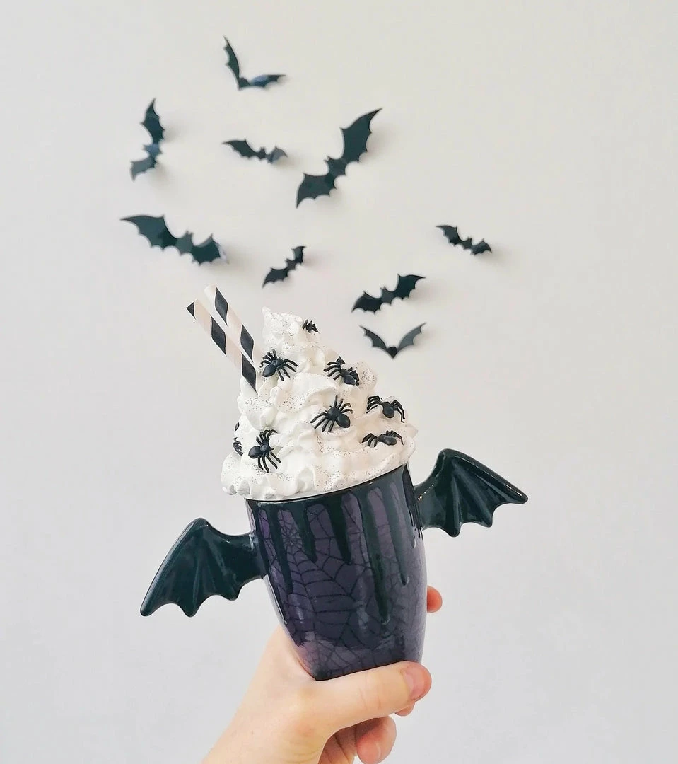 Weird & Wonderful Ceramics Purple Web Wing Mug 3 Weird & Wonderful Ceramics Purple Web Wing Mug