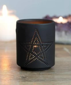 Gothic Gifts Pentagram Tealight Holder