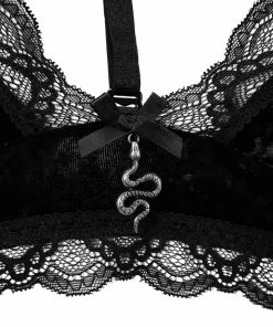 Killstar Pin Stuck Bra Black