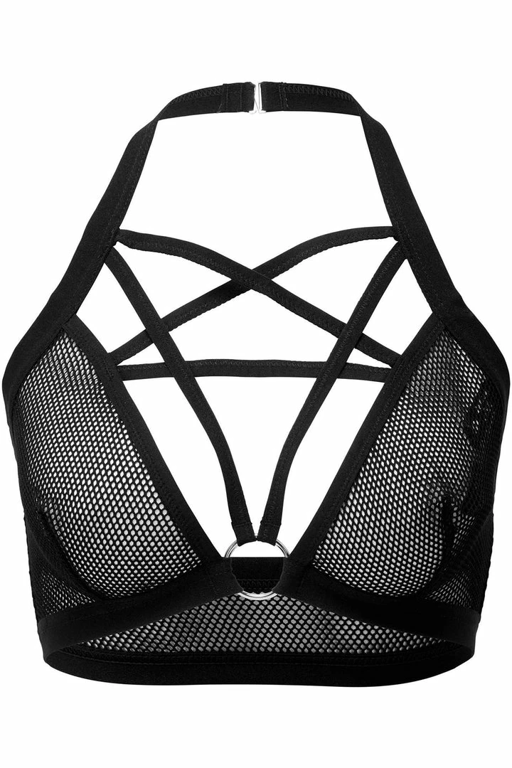 Killstar Possess Me Fishnet Bralet Black Ladies 3 Killstar Possess Me Fishnet Bralet Black Ladies