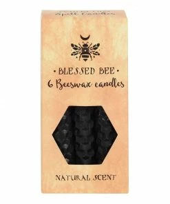 Gothic Gifts Black Beeswax Protection Spell Candles