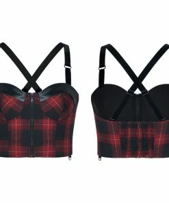 Punk Rave Arella Tartan Crop Top