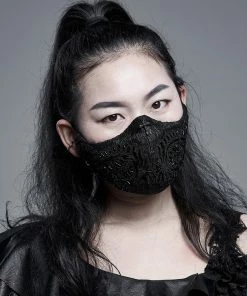 Punk Rave Myra Filigree Pattern Beaded Face Covering Accessories
