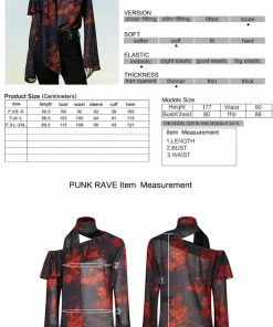 Punk Rave Reign Chiffon Top Ladies