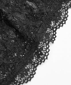 Ladies Punk Rave Bethra Bardot Lace Top