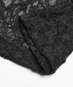 Ladies Punk Rave Bethra Bardot Lace Top