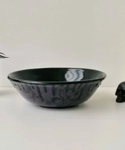New Arrivals Weird & Wonderful Ceramics Purple Skull Pasta Bowl