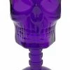 Gothic Gifts Purple Skull Wine Glass Homeware