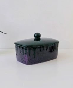 Weird & Wonderful Ceramics Purple Web Butter Bowl