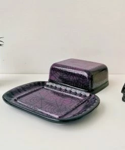 New Arrivals Weird & Wonderful Ceramics Purple Web Butter Dish 10 New Arrivals Weird & Wonderful Ceramics Purple Web Butter Dish