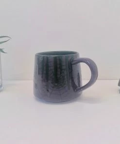 New Arrivals Weird & Wonderful Ceramics Purple Web Stumpy Mug