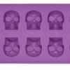 Homeware Gothic Gifts Purple Skull Ice Cube Tray