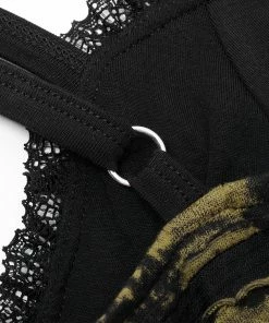 Punk Rave Elantra Mini Dress Black / Yellow