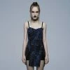 Punk Rave Elantra Dress Blue / Black Ladies