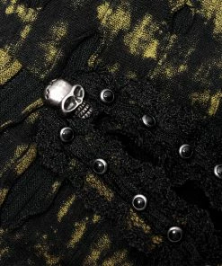 Punk Rave Elantra Mini Dress Black / Yellow