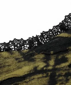 Punk Rave Elantra Mini Dress Black / Yellow