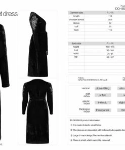 Punk Rave Viola Velvet Wrap Dress