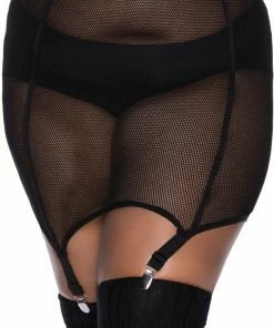 Ladies Killstar Pussy Power Fishnet Skirt - Black 8 Ladies Killstar Pussy Power Fishnet Skirt - Black