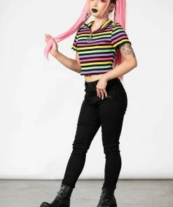 Killstar Rainbow Child Ribbed Top New Arrivals
