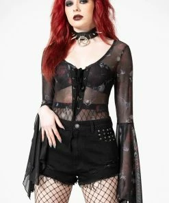 New Arrivals Killstar Rosabella Mesh Bodysuit