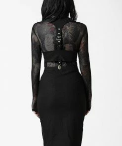 Killstar Sedusa Midi Dress Ladies