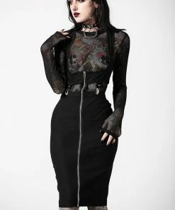 Killstar Sedusa Midi Dress Ladies