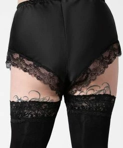 Killstar Severina Satin Shorts Black 12 Killstar Severina Satin Shorts Black