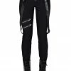 Ladies Killstar Shadow Stripe Pants Black