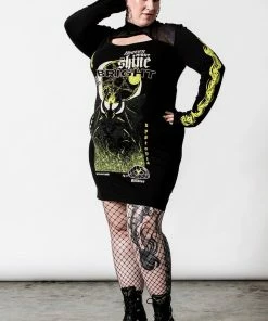 Ladies Killstar Shine Bright Keyhole Dress