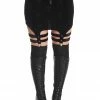 Banned Apparel Banned Space Babe Velvet Suspender Skirt