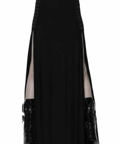 Killstar Snarl Maxi Skirt With High Slits