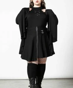 Killstar Space Wave Mini Skirt Ladies