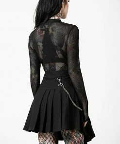 Killstar Space Wave Mini Skirt Ladies