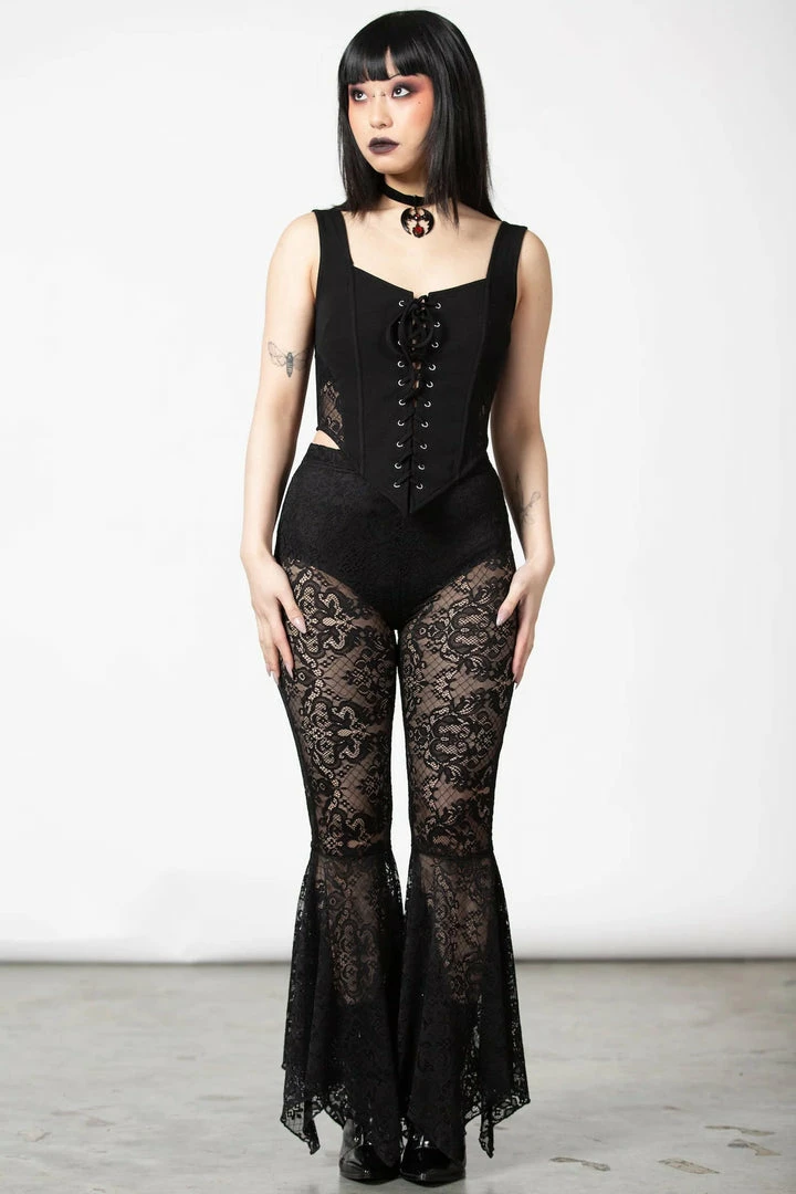 Killstar Spectral Lure Bell Bottoms Ladies 4 Killstar Spectral Lure Bell Bottoms Ladies