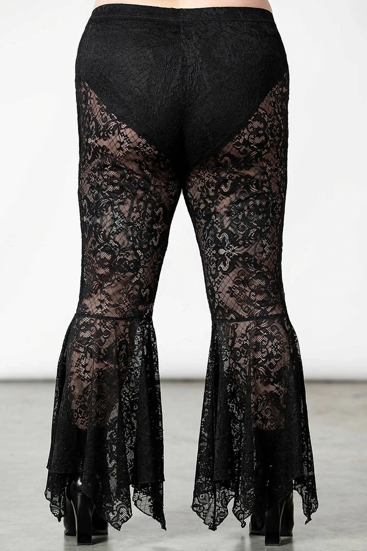 Killstar Spectral Lure Bell Bottoms Ladies 8 Killstar Spectral Lure Bell Bottoms Ladies