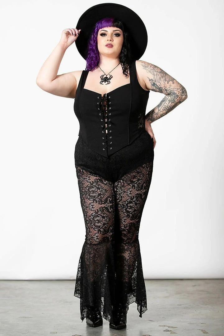 Killstar Spectral Lure Bell Bottoms Ladies 10 Killstar Spectral Lure Bell Bottoms Ladies