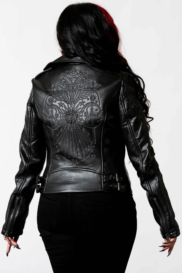 Ladies Killstar Starchild Biker Jacket 6 Ladies Killstar Starchild Biker Jacket