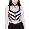 Ladies Killstar Stripe O Negative Top