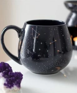Gothic Gifts Purple Constellation Rounded Mug Homeware